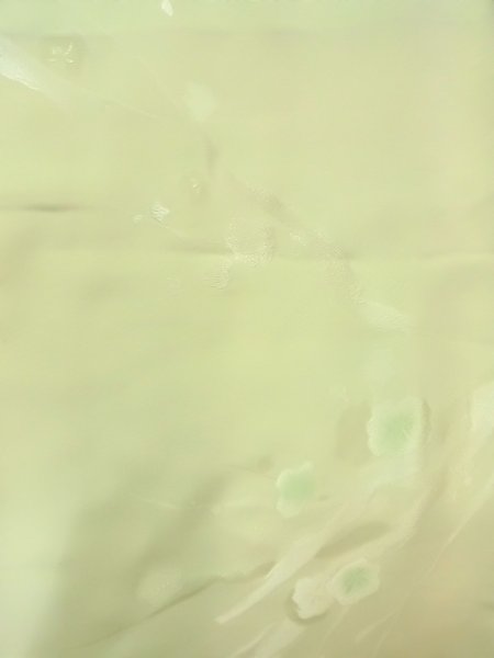 画像4: O0117R 女性用小紋  シルク（正絹） 薄い黄緑色,  【中古】【USED】【リサイクル】 ★★★☆☆【O0117R】 (4)