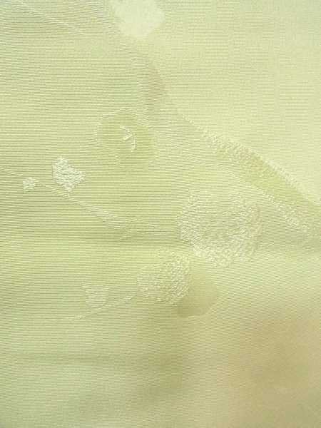 画像6: O0117R 女性用小紋  シルク（正絹） 薄い黄緑色,  【中古】【USED】【リサイクル】 ★★★☆☆【O0117R】 (6)