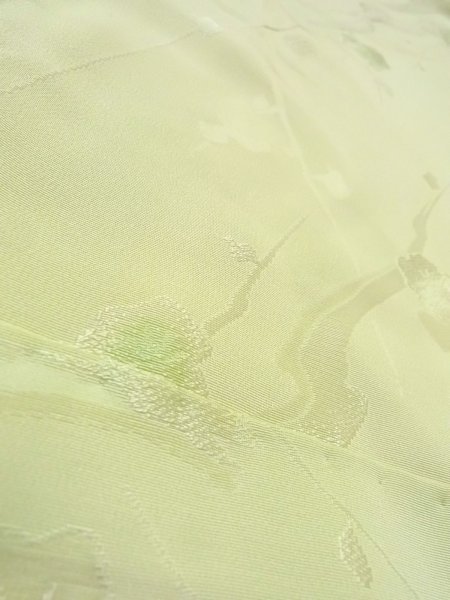 画像8: O0117R 女性用小紋  シルク（正絹） 薄い黄緑色,  【中古】【USED】【リサイクル】 ★★★☆☆【O0117R】 (8)