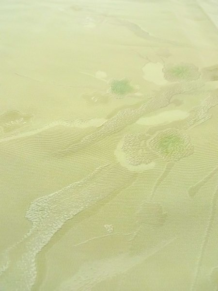 画像10: O0117R 女性用小紋  シルク（正絹） 薄い黄緑色,  【中古】【USED】【リサイクル】 ★★★☆☆【O0117R】 (10)