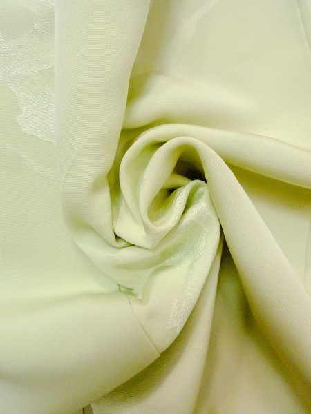 画像11: O0117R 女性用小紋  シルク（正絹） 薄い黄緑色,  【中古】【USED】【リサイクル】 ★★★☆☆【O0117R】 (11)