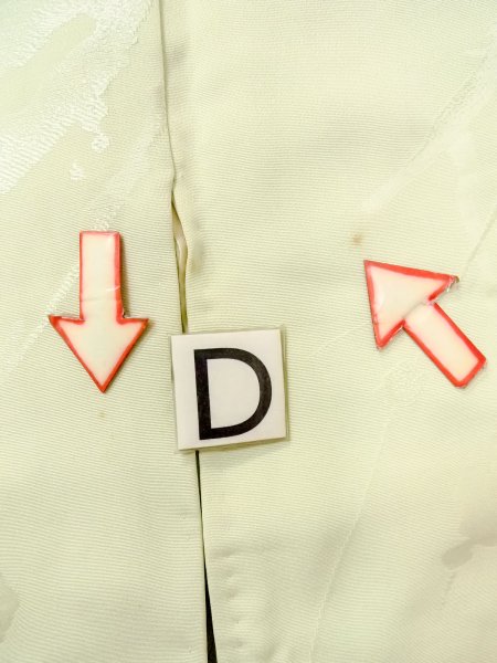 画像17: O0117R 女性用小紋  シルク（正絹） 薄い黄緑色,  【中古】【USED】【リサイクル】 ★★★☆☆【O0117R】 (17)