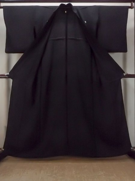 画像2: O0117U 女性用喪服  シルク(正絹) 黒,  【中古】【USED】【リサイクル】 ★☆☆☆☆【O0117U】 (2)