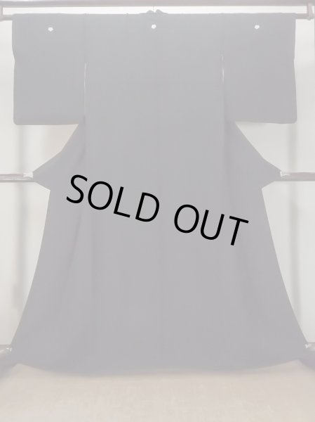 画像1: O0117X 女性用喪服  シルク（正絹） 黒,  【中古】【USED】【リサイクル】 ★★★★☆【O0117X】 (1)