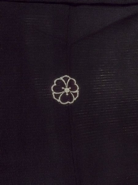 画像3: O0118A 女性用喪服  シルク（正絹） 黒,  【中古】【USED】【リサイクル】 ★★★☆☆【O0118A】 (3)