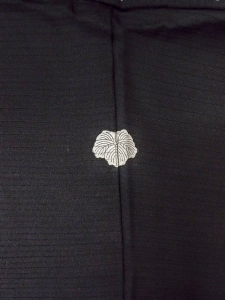 画像3: O0118B 女性用喪服  シルク(正絹) 黒,  【中古】【USED】【リサイクル】 ★★★☆☆【O0118B】 (3)