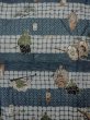 画像3: O0124A 男性用襦袢  ウール 藍, 松/松葉 【中古】【USED】【リサイクル】 ★☆☆☆☆【O0124A】 (3)