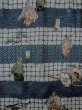 画像4: O0124A 男性用襦袢  ウール 藍, 松/松葉 【中古】【USED】【リサイクル】 ★☆☆☆☆【O0124A】 (4)
