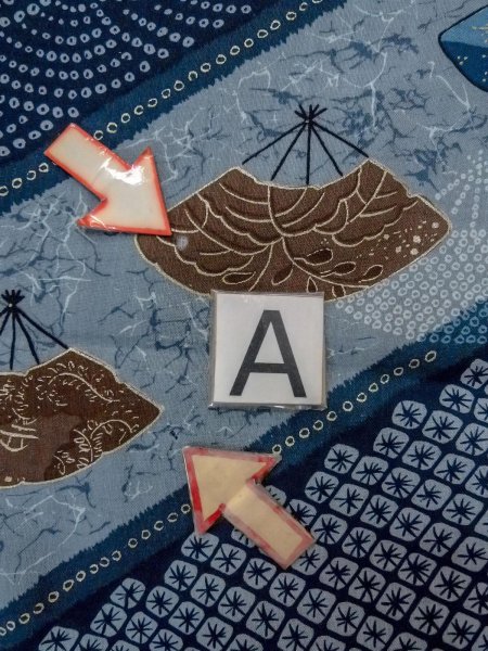 画像13: O0124B 男性用襦袢  ウール 藍, 青海波 【中古】【USED】【リサイクル】 ★☆☆☆☆【O0124B】 (13)