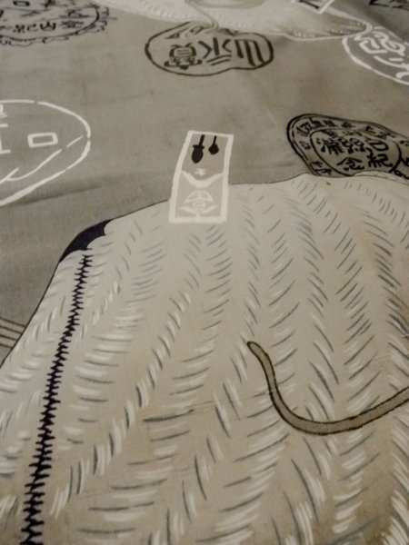 画像10: O0124D 男性用襦袢  ウール 灰色がかった茶色,  【中古】【USED】【リサイクル】 ★★☆☆☆【O0124D】 (10)