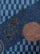 画像6: O0124E 男性用襦袢  ウール 藍, 小さな点々 【中古】【USED】【リサイクル】 ★★★☆☆【O0124E】 (6)