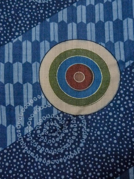 画像7: O0124E 男性用襦袢  ウール 藍, 小さな点々 【中古】【USED】【リサイクル】 ★★★☆☆【O0124E】 (7)