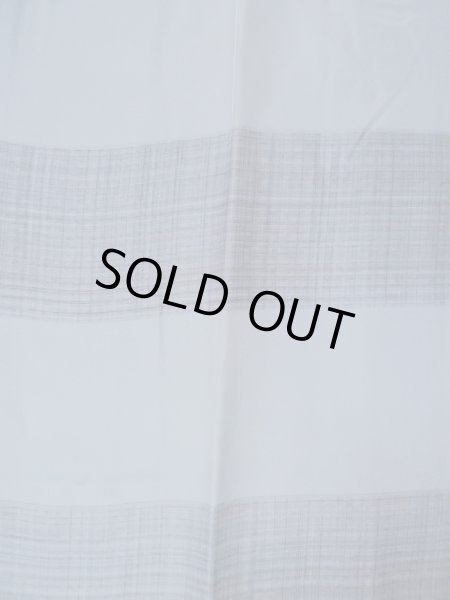 画像3: O0124F 男性用襦袢  シルク（正絹） 灰色, チェック柄 【中古】【USED】【リサイクル】 ★★★☆☆【O0124F】 (3)