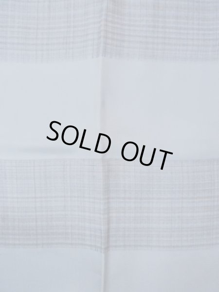 画像4: O0124F 男性用襦袢  シルク（正絹） 灰色, チェック柄 【中古】【USED】【リサイクル】 ★★★☆☆【O0124F】 (4)