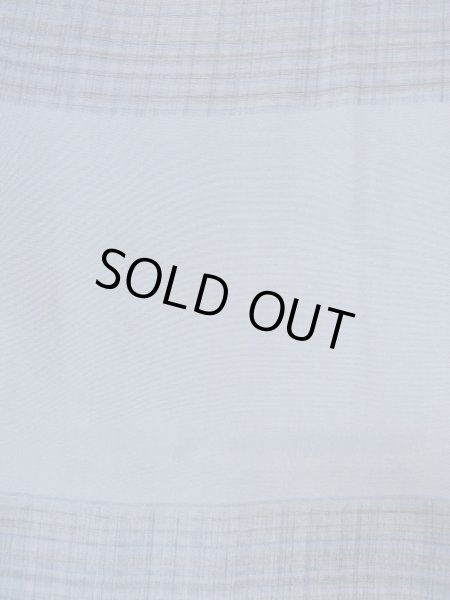 画像6: O0124F 男性用襦袢  シルク（正絹） 灰色, チェック柄 【中古】【USED】【リサイクル】 ★★★☆☆【O0124F】 (6)