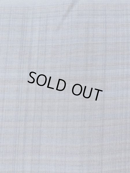 画像7: O0124F 男性用襦袢  シルク（正絹） 灰色, チェック柄 【中古】【USED】【リサイクル】 ★★★☆☆【O0124F】 (7)