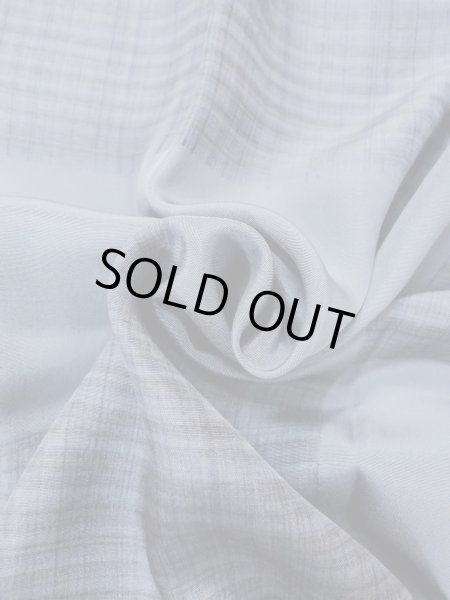 画像11: O0124F 男性用襦袢  シルク（正絹） 灰色, チェック柄 【中古】【USED】【リサイクル】 ★★★☆☆【O0124F】 (11)