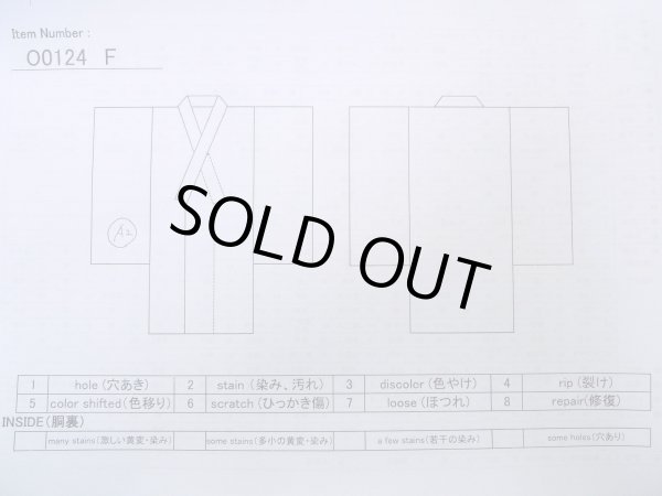 画像13: O0124F 男性用襦袢  シルク（正絹） 灰色, チェック柄 【中古】【USED】【リサイクル】 ★★★☆☆【O0124F】 (13)