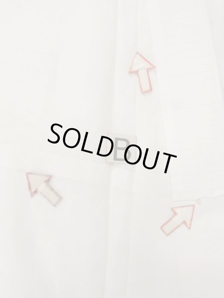 画像15: O0124G 女性用襦袢  麻 オフ　ホワイト, 葉 【中古】【USED】【リサイクル】 ★★☆☆☆【O0124G】 (15)