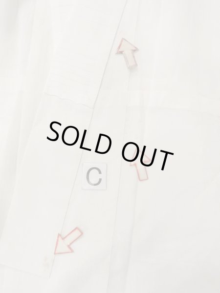 画像16: O0124G 女性用襦袢  麻 オフ　ホワイト, 葉 【中古】【USED】【リサイクル】 ★★☆☆☆【O0124G】 (16)