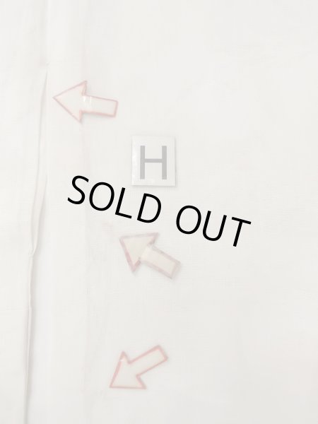 画像21: O0124G 女性用襦袢  麻 オフ　ホワイト, 葉 【中古】【USED】【リサイクル】 ★★☆☆☆【O0124G】 (21)