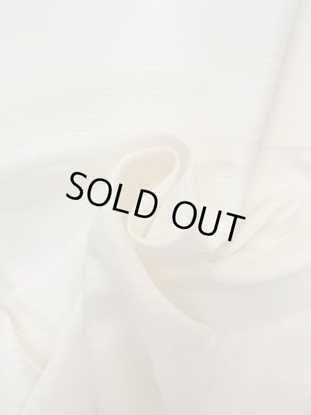 画像11: O0124H 女性用襦袢  シルク（正絹） オフ　ホワイト, 縞 【中古】【USED】【リサイクル】 ★★★☆☆【O0124H】 (11)