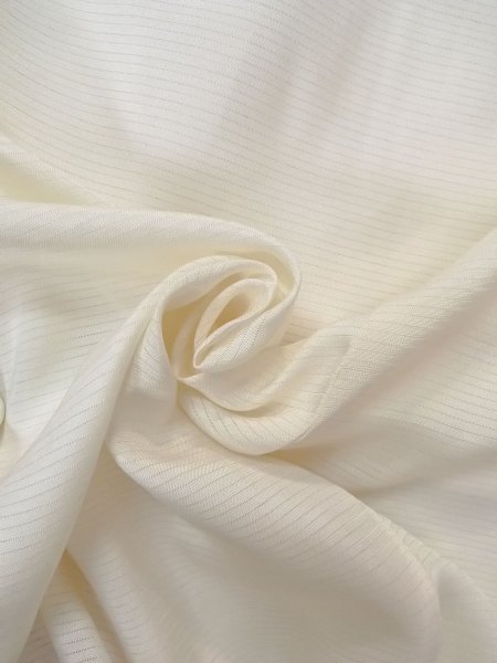 画像12: O0124H 女性用襦袢  シルク（正絹） オフ　ホワイト, 縞 【中古】【USED】【リサイクル】 ★★★☆☆【O0124H】 (12)