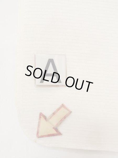 画像14: O0124H 女性用襦袢  シルク（正絹） オフ　ホワイト, 縞 【中古】【USED】【リサイクル】 ★★★☆☆【O0124H】 (14)