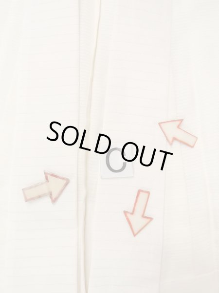 画像16: O0124H 女性用襦袢  シルク（正絹） オフ　ホワイト, 縞 【中古】【USED】【リサイクル】 ★★★☆☆【O0124H】 (16)