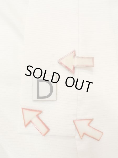 画像17: O0124H 女性用襦袢  シルク（正絹） オフ　ホワイト, 縞 【中古】【USED】【リサイクル】 ★★★☆☆【O0124H】 (17)