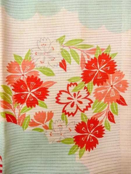 画像7: O0124I 女性用襦袢  シルク（正絹） アイボリー, 花丸文 【中古】【USED】【リサイクル】 ★☆☆☆☆【O0124I】 (7)