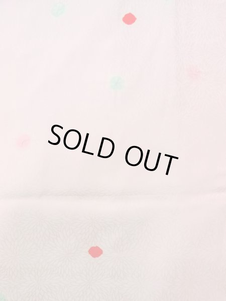 画像4: O0124K 女性用襦袢  シルク（正絹） 淡い桃色, 小さな点々 【中古】【USED】【リサイクル】 ★★★★☆【O0124K】 (4)