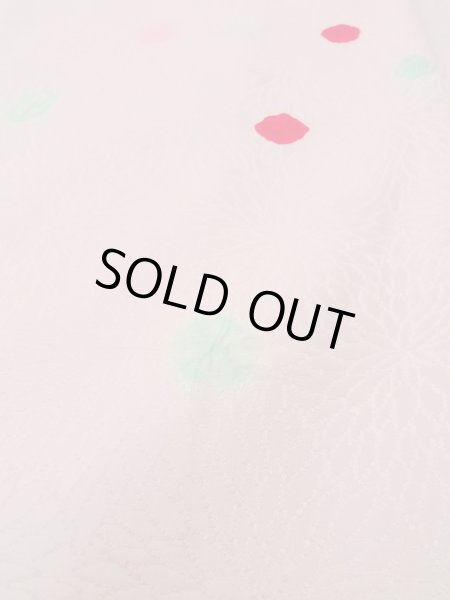 画像9: O0124K 女性用襦袢  シルク（正絹） 淡い桃色, 小さな点々 【中古】【USED】【リサイクル】 ★★★★☆【O0124K】 (9)