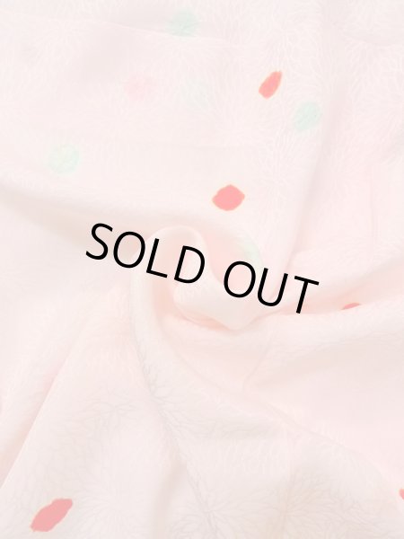 画像11: O0124K 女性用襦袢  シルク（正絹） 淡い桃色, 小さな点々 【中古】【USED】【リサイクル】 ★★★★☆【O0124K】 (11)