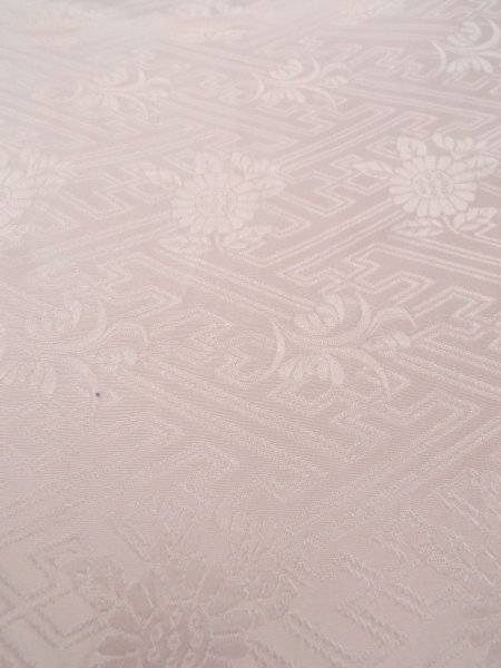 画像9: O0124L 女性用襦袢  シルク（正絹） 淡い桃色, 花 【中古】【USED】【リサイクル】 ★★★☆☆【O0124L】 (9)