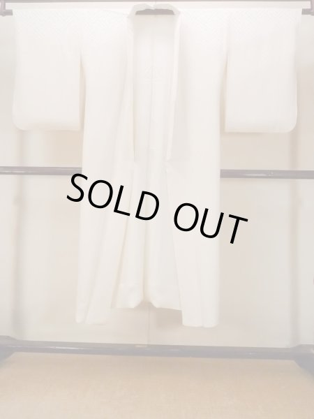 画像1: O0124M 女性用襦袢  シルク（正絹） オフ　ホワイト,  【中古】【USED】【リサイクル】 ★★★★☆【O0124M】 (1)