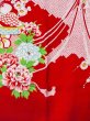 画像4: O0124O 女性用襦袢  シルク（正絹） 赤色, ぼたん 【中古】【USED】【リサイクル】 ★★☆☆☆【O0124O】 (4)