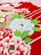 画像9: O0124O 女性用襦袢  シルク（正絹） 赤色, ぼたん 【中古】【USED】【リサイクル】 ★★☆☆☆【O0124O】 (9)