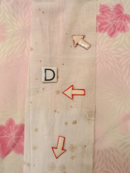 画像17: O0124P 女性用襦袢  シルク（正絹） 淡い桃色, 菊 【中古】【USED】【リサイクル】 ★★☆☆☆【O0124P】 (17)