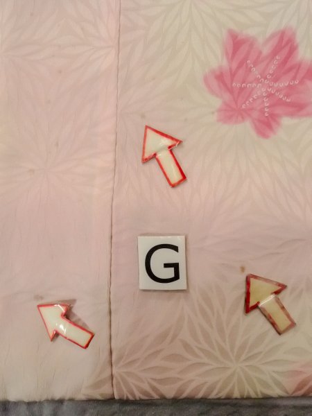 画像20: O0124P 女性用襦袢  シルク（正絹） 淡い桃色, 菊 【中古】【USED】【リサイクル】 ★★☆☆☆【O0124P】 (20)