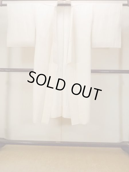 画像1: O0124Q 女性用襦袢  シルク（正絹） アイボリー,  【中古】【USED】【リサイクル】 ★★★☆☆【O0124Q】 (1)