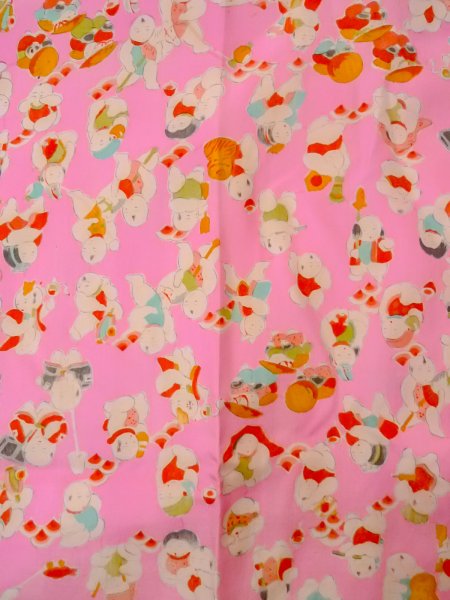 画像3: O0124R 女性用襦袢  シルク（正絹） 薄い桃色, 人々 【中古】【USED】【リサイクル】 ★★☆☆☆【O0124R】 (3)