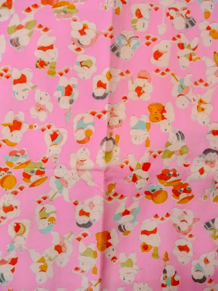 画像4: O0124R 女性用襦袢  シルク（正絹） 薄い桃色, 人々 【中古】【USED】【リサイクル】 ★★☆☆☆【O0124R】 (4)