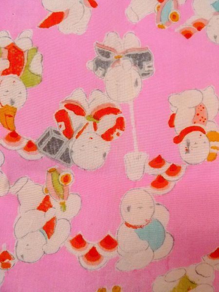 画像6: O0124R 女性用襦袢  シルク（正絹） 薄い桃色, 人々 【中古】【USED】【リサイクル】 ★★☆☆☆【O0124R】 (6)