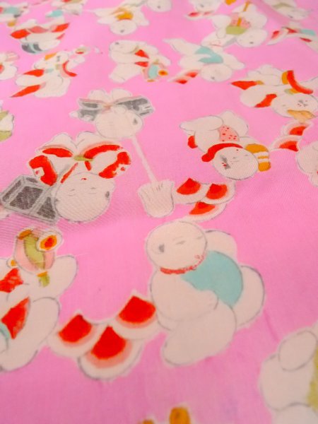 画像10: O0124R 女性用襦袢  シルク（正絹） 薄い桃色, 人々 【中古】【USED】【リサイクル】 ★★☆☆☆【O0124R】 (10)