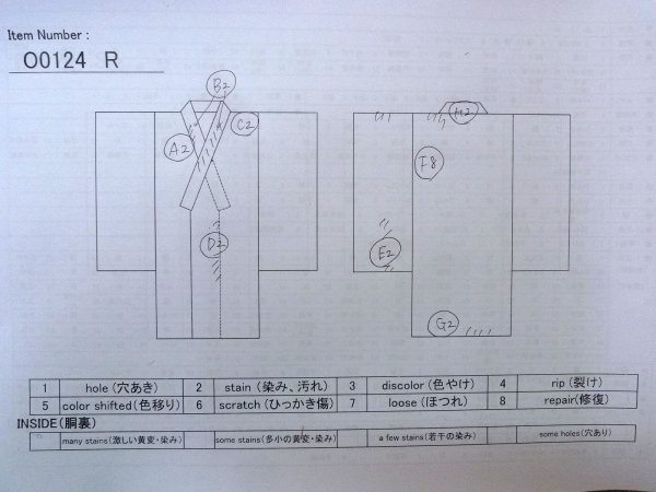 画像13: O0124R 女性用襦袢  シルク（正絹） 薄い桃色, 人々 【中古】【USED】【リサイクル】 ★★☆☆☆【O0124R】 (13)