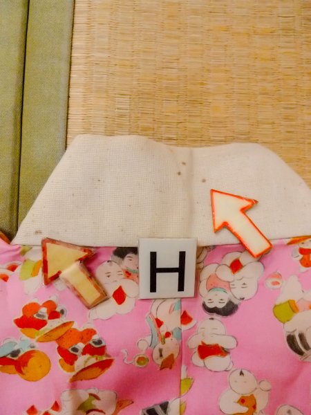 画像21: O0124R 女性用襦袢  シルク（正絹） 薄い桃色, 人々 【中古】【USED】【リサイクル】 ★★☆☆☆【O0124R】 (21)