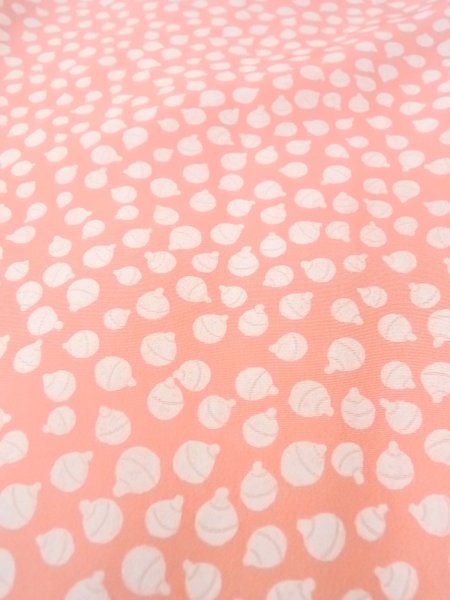 画像9: O0124S 女性用襦袢  シルク（正絹） 淡い珊瑚色,  【中古】【USED】【リサイクル】 ★★★☆☆【O0124S】 (9)