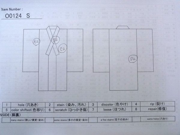 画像13: O0124S 女性用襦袢  シルク（正絹） 淡い珊瑚色,  【中古】【USED】【リサイクル】 ★★★☆☆【O0124S】 (13)