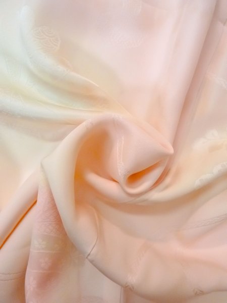 画像9: O0124U 女性用襦袢  シルク（正絹） 淡い桃色, 花 【中古】【USED】【リサイクル】 ★☆☆☆☆【O0124U】 (9)